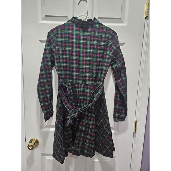 Cozy Cabin Flannels Kiel James Patrick Plaid Dress Size XS Green Blue Red - Picture 3 of 5
